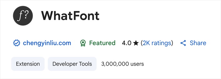 WhatFont Extension