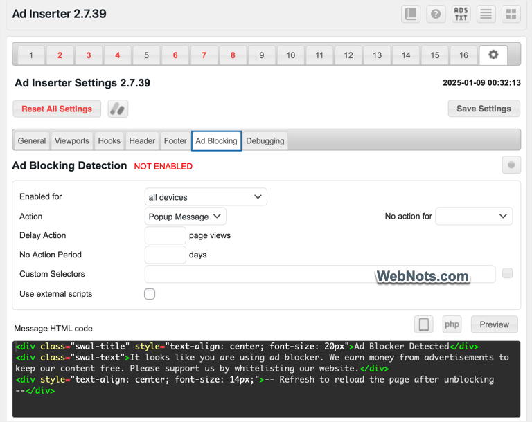 Ad Blocking and Advanced Features