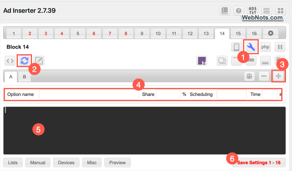 Ad Rotation Option