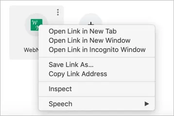 set right-click in chrome for mac to open menu