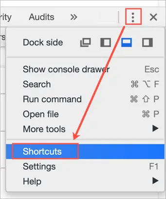 open inspect element chrome shortcut