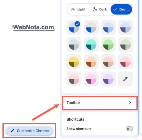 Customize Chrome Toolbar
