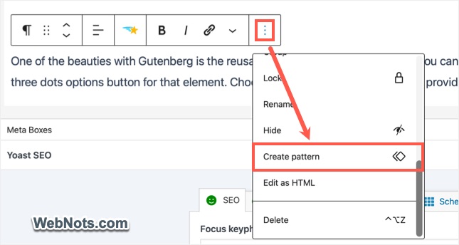 Create a Pattern