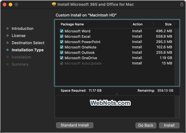 Select and Install Office Apps