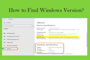 How to Find Version in Windows?