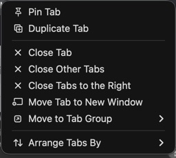 Pin Safari Tab