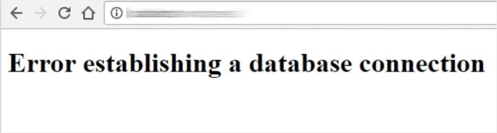 Error Establishing Database Connection