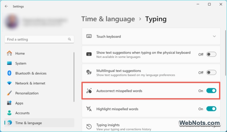 AutoCorrect Option