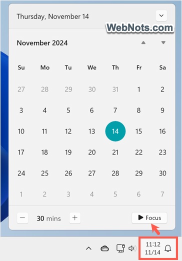 Focus from Taskbar