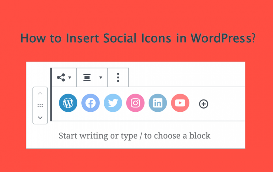 How to Insert Social Icons in WordPress?
