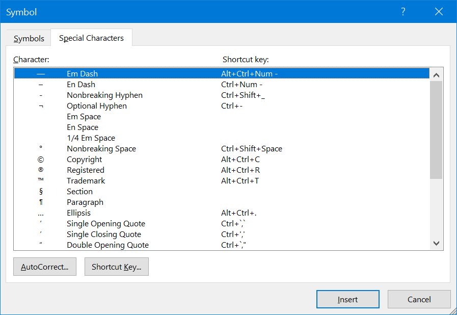 Different Types of Hyphens in Word