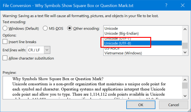 How To Change Character Encoding In Microsoft Word Webnots