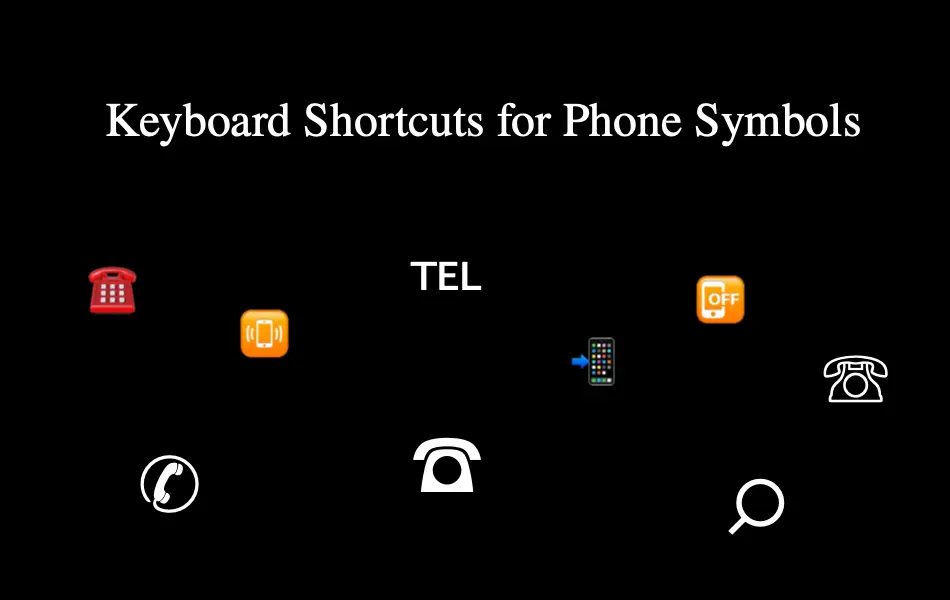 How to Type Phone Symbols with Keyboard? – WebNots