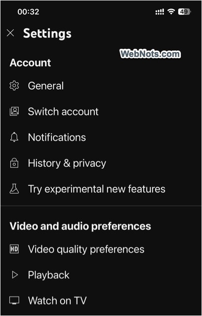 Account Level Settings