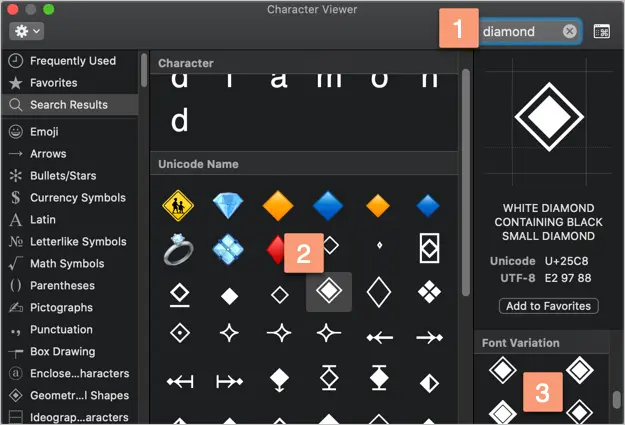 Alt Code Shortcuts For Diamond Symbols Webnots