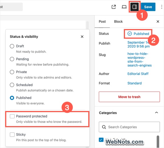 Password Protect Post in WordPress