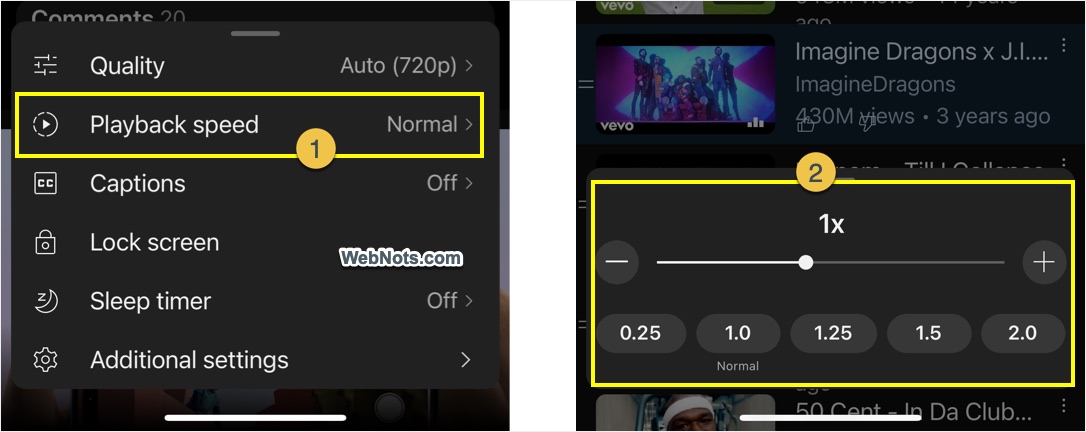 Set Playback Speed