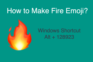 How to Make Fire Emoji?