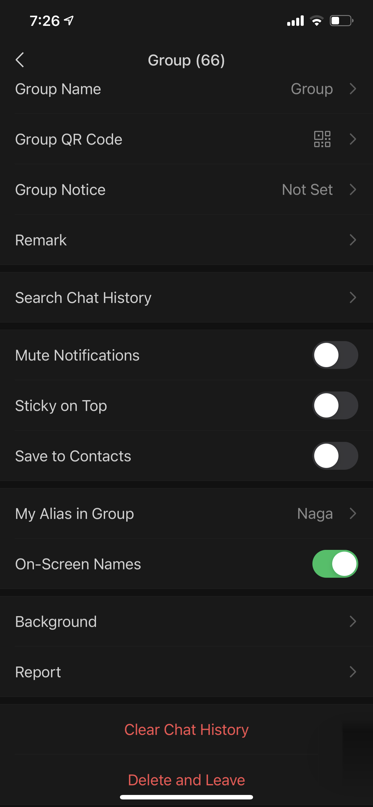 Group Chat Settings