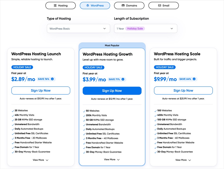 Latest DreamHost WP Plans