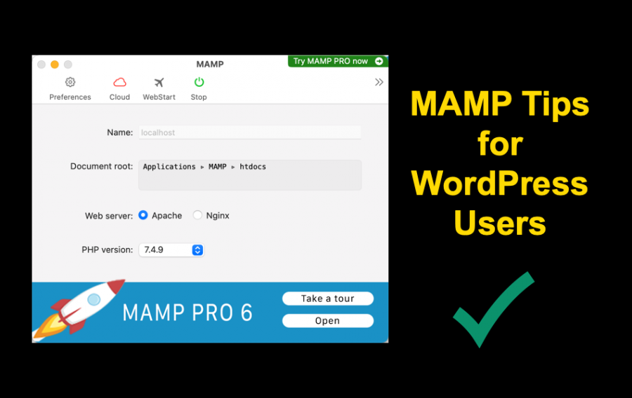 MAMP Tips for WordPress Users