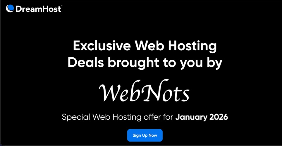 WebNots DreamHost Special Deal
