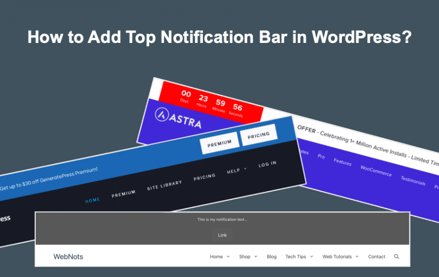 How to Add Top Notification Bar in WordPress?