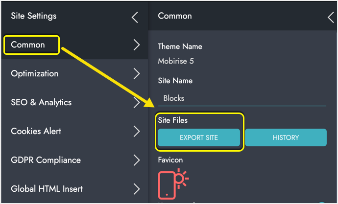 Export Complete Site