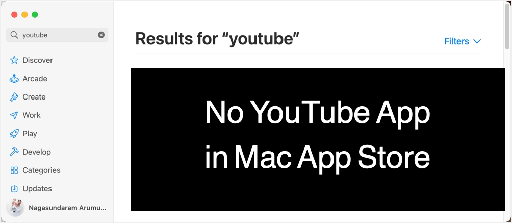 No YouTube App in Mac App Store