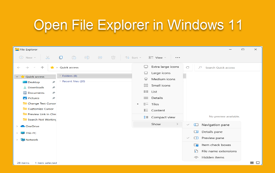 10 Ways To Open File Explorer In Windows 11 Webnots