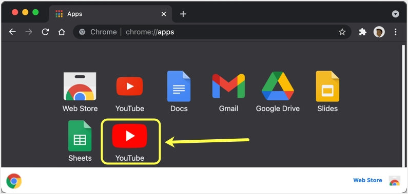 YouTube in Browser Apps