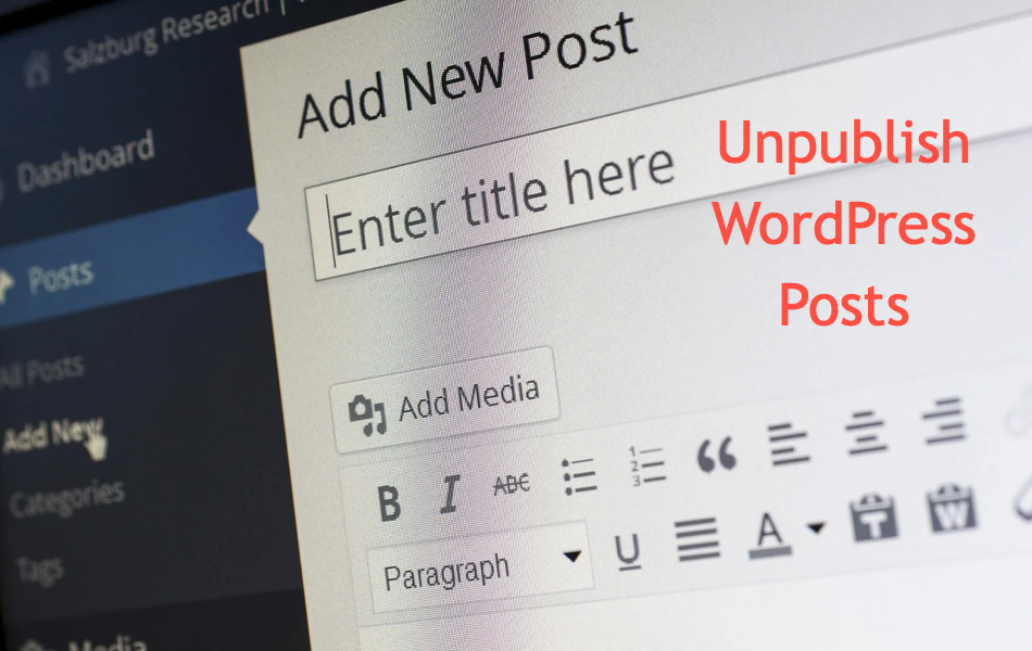 Unpublish WordPress Posts