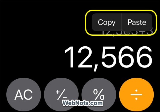 Copy and Paste Calculations