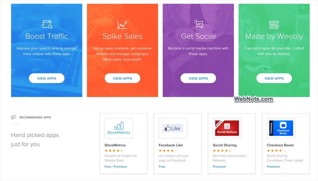 Weebly App Center