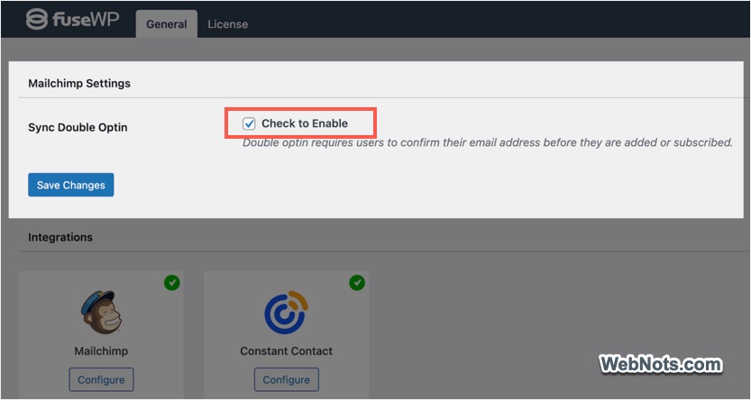 Enable Double Opt-in