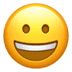 Grinning Face in Apple