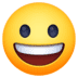 Grinning Face in Facebook
