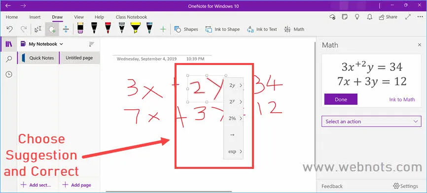 math input panel - How to enter bra-ket notation in MS OneNote