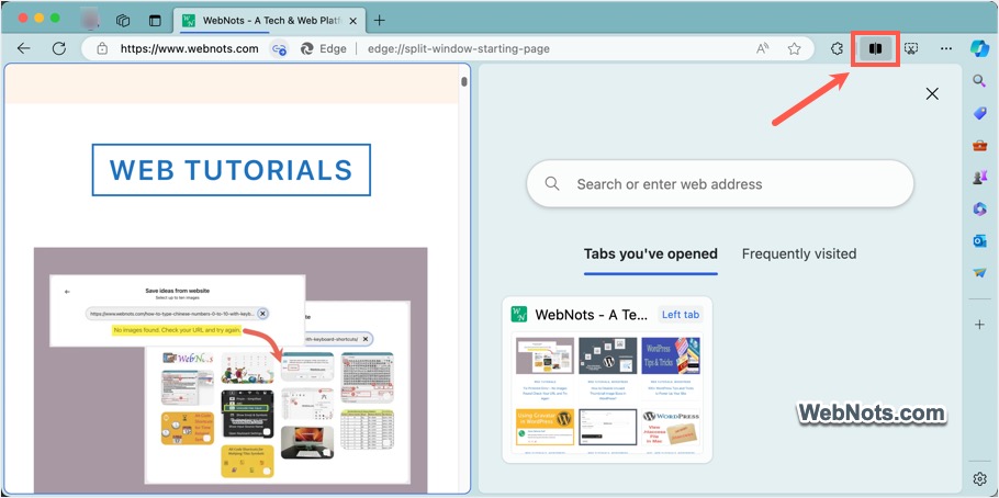 Edge Split Screen