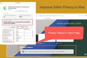 Improve Safari Privacy in Mac