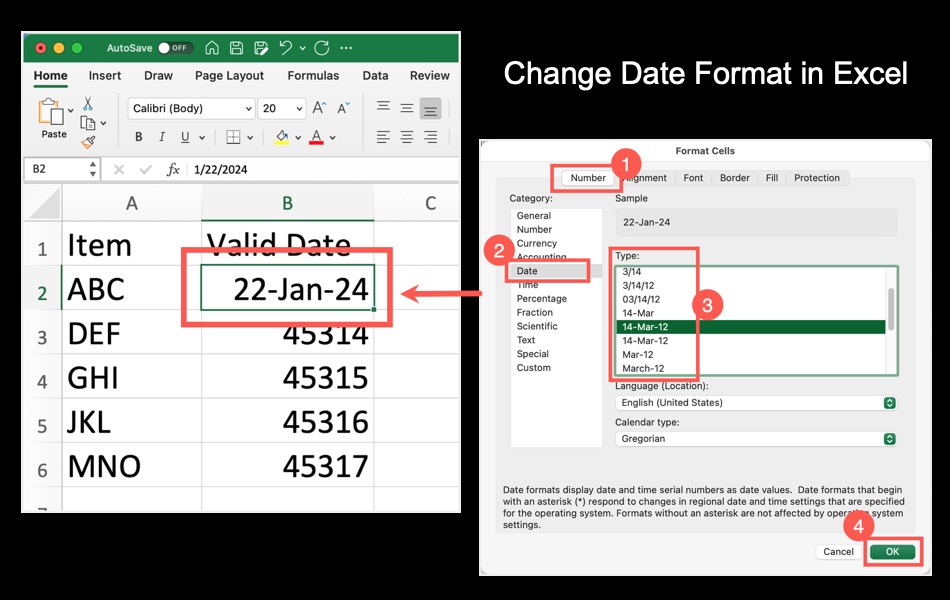 How To Convert Date Format In Excel Sheet - Printable Online