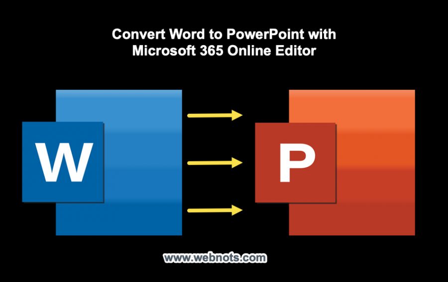 Convert Word to PowerPoint with Microsoft 365 Online Editor