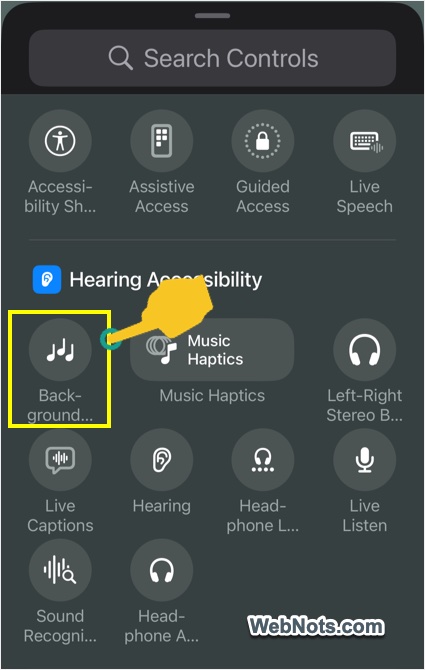 Add Background Sounds Control