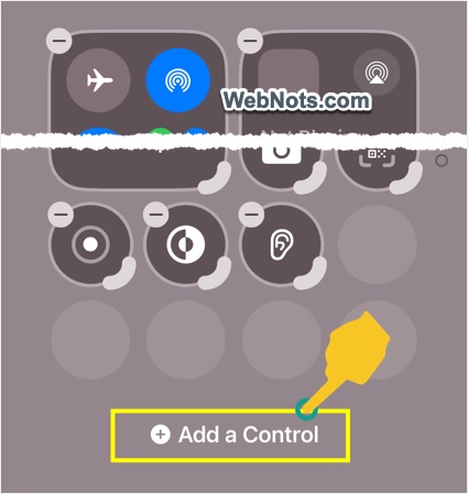 Add New Item to Control Center