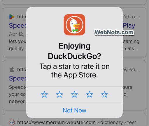 App Requesting for Review