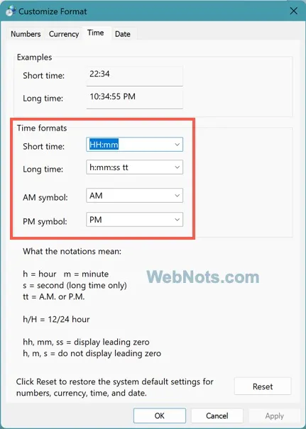 How to Change Date and Time Formats in Windows 11 Taskbar? – WebNots