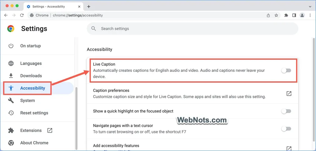 How to Turn On Live Caption in Google Chrome? – WebNots