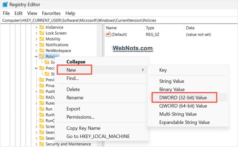 Create New Key