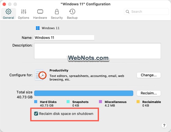 Reclaim Storage on Shutdown