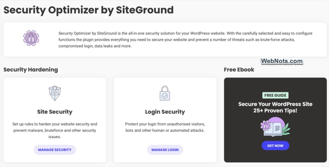 Setup Security Optimizer
